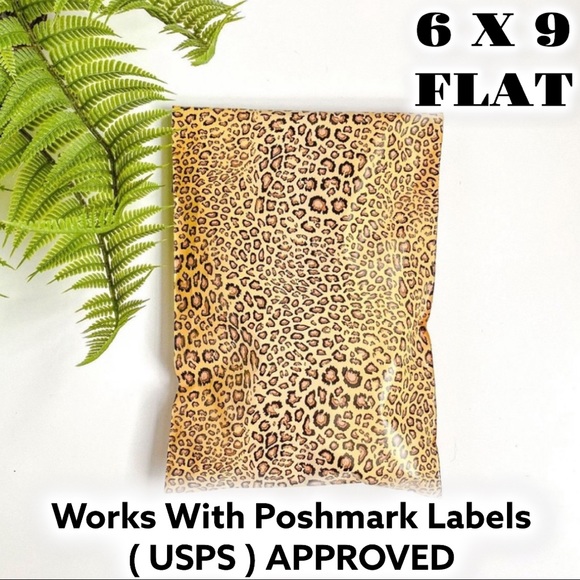 25 6X9 Poly Mailers Leopard Flat Shipping Envelopes PRICE IS FIRM - Picture 5 of 8